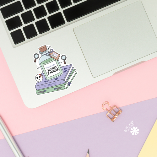 Bookish Potion Infused With Thriller Sticker